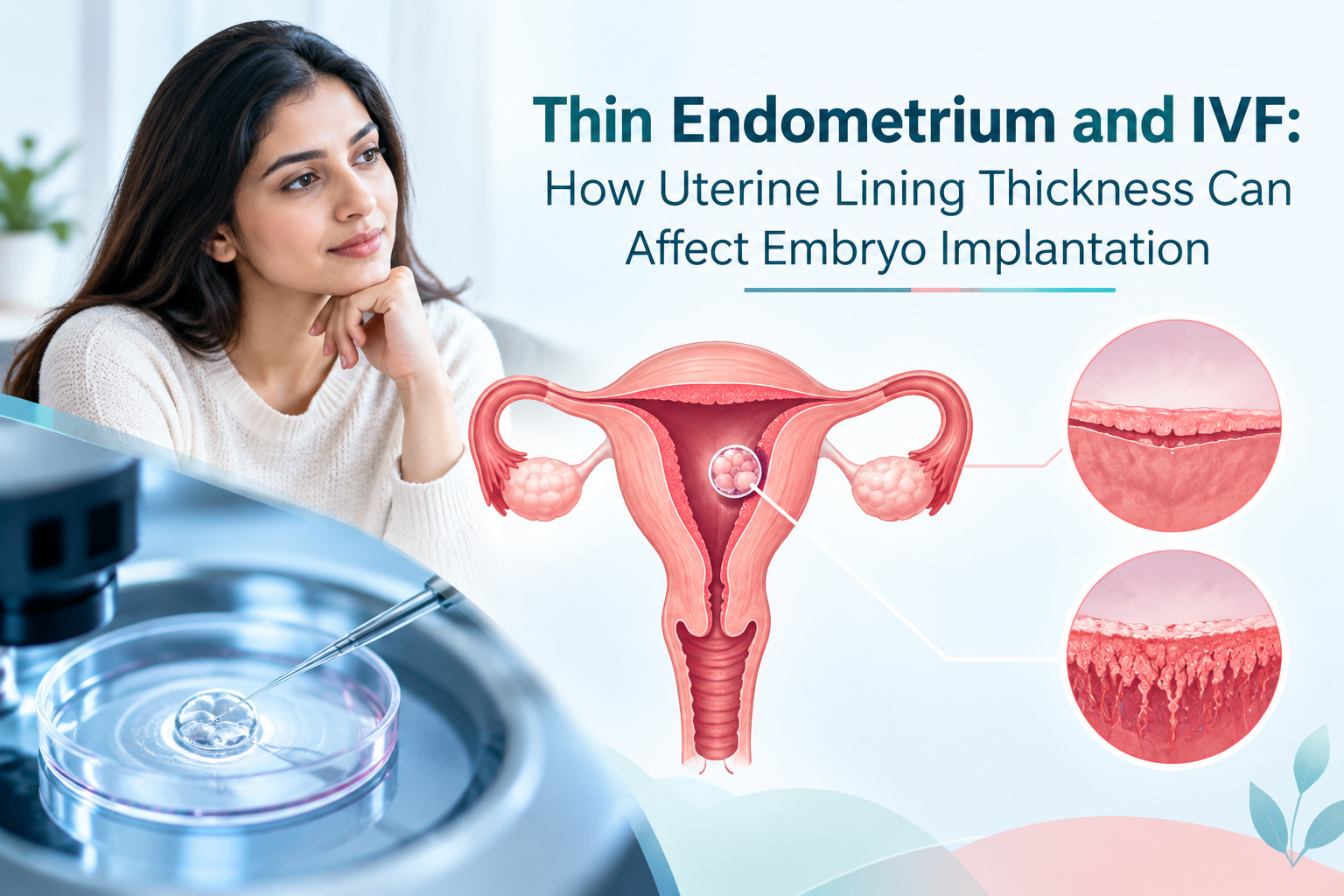Thin Endometrium and IVF: How Uterine Lining Thickness Can Affect Embryo Implantation